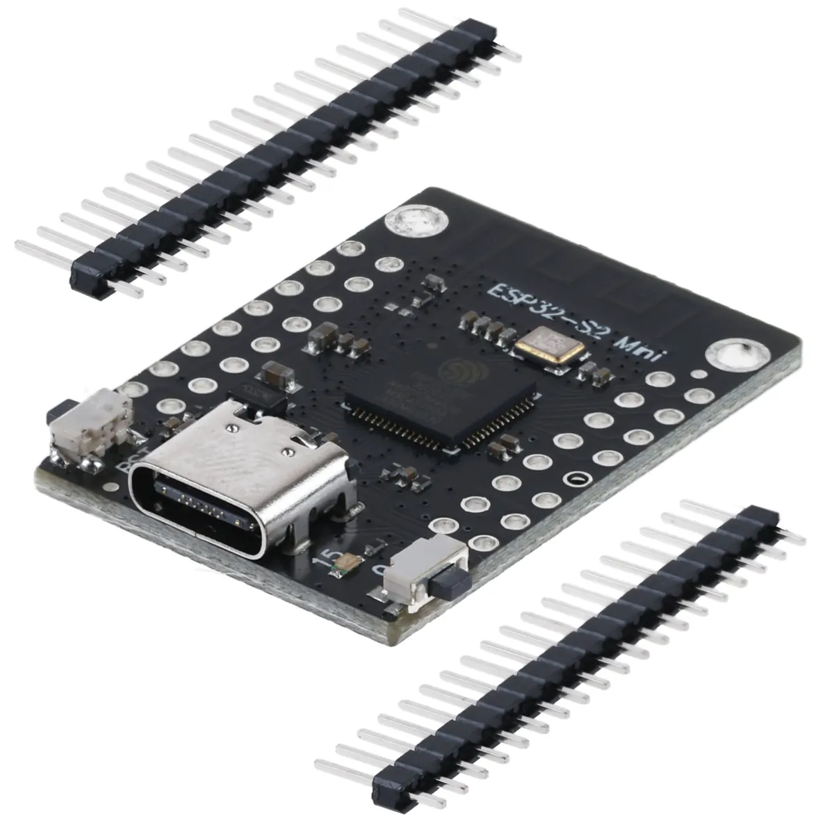 ESP32 S2 Mini mit ESP32-S2FN4R2 WIFI IC und USB-Type-C kompatibel mit Micropython und Arduino, unverlötet