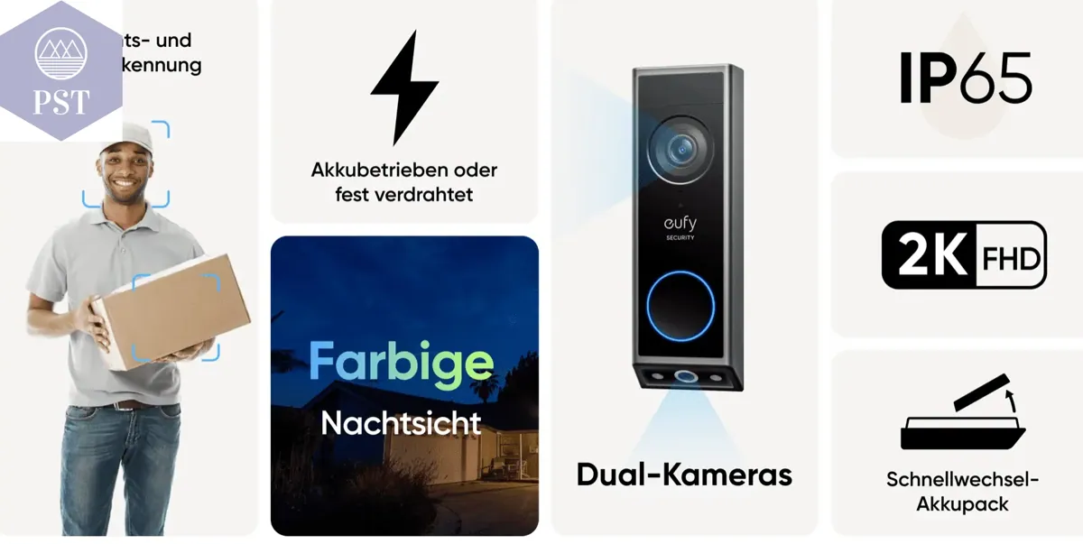 eufy E340 Video Doorbell + chime
