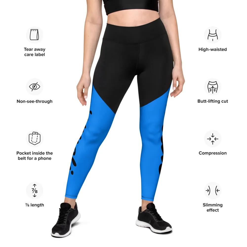 Gianneli – Sport-Leggings mit Kompression | ⅞-Länge