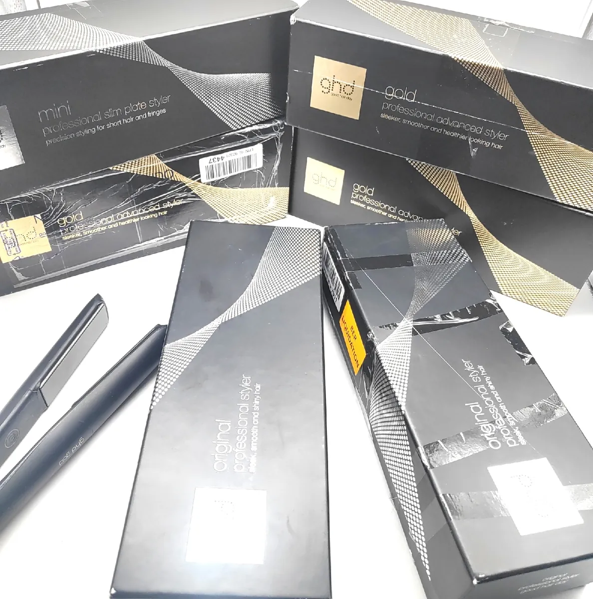 GHD Haarglätter Glätteisen Styling Set Advanced Set defekt für Bastler Reparatur