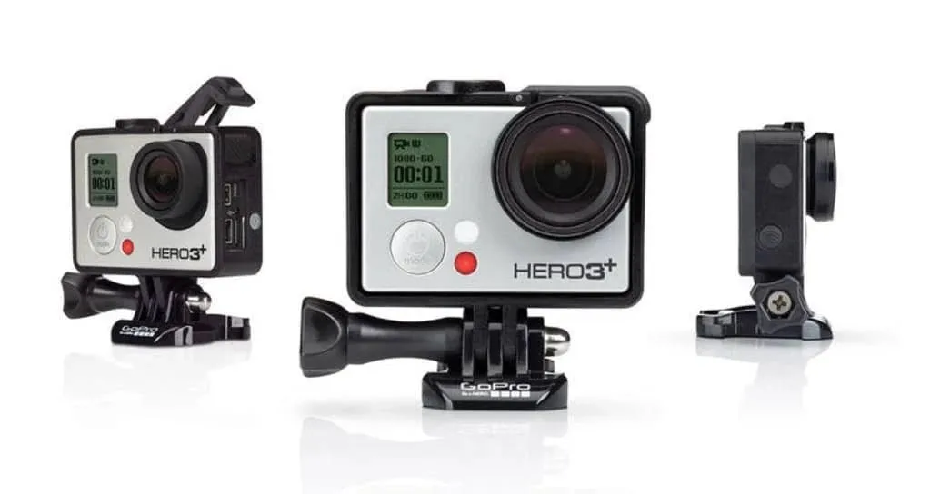 GoPro ANDFR-301 HERO3+HERO4 Kamera HD+ 2 Stativ Adapter's + the frame