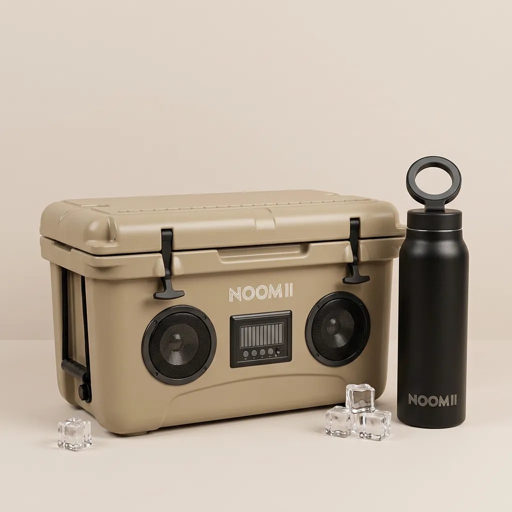 NooMii Sommer-Set – ColdBeats 45 Kühlbox + Edelstahl-Trinkflasche