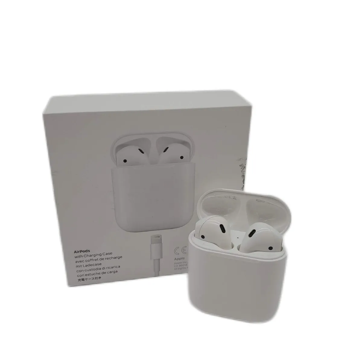 Apple AirPods Ladecase 2 Generation Kabellos Weiss Defekt Musik Spielt Nicht Stark Verschmut