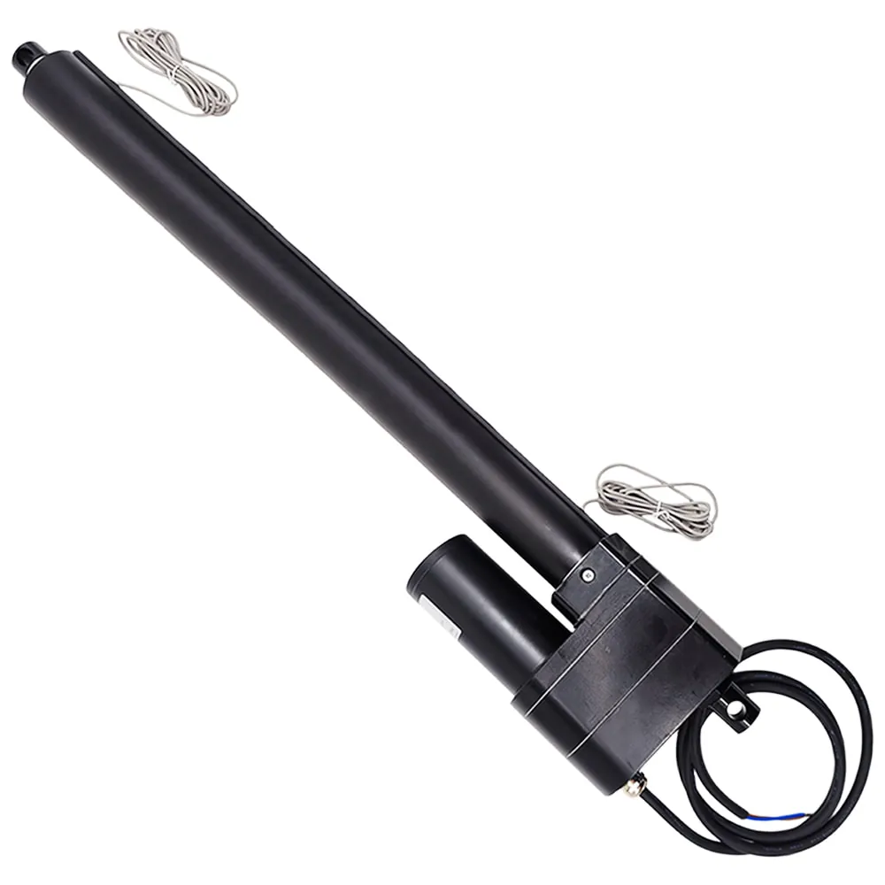 Hochleistungs-Linearantrieb mit einstellbarem Hub und Magnetkontaktschaltern - Max. Schubkraft 12000 N, Hub 600 mm (Modell 0041611-3)