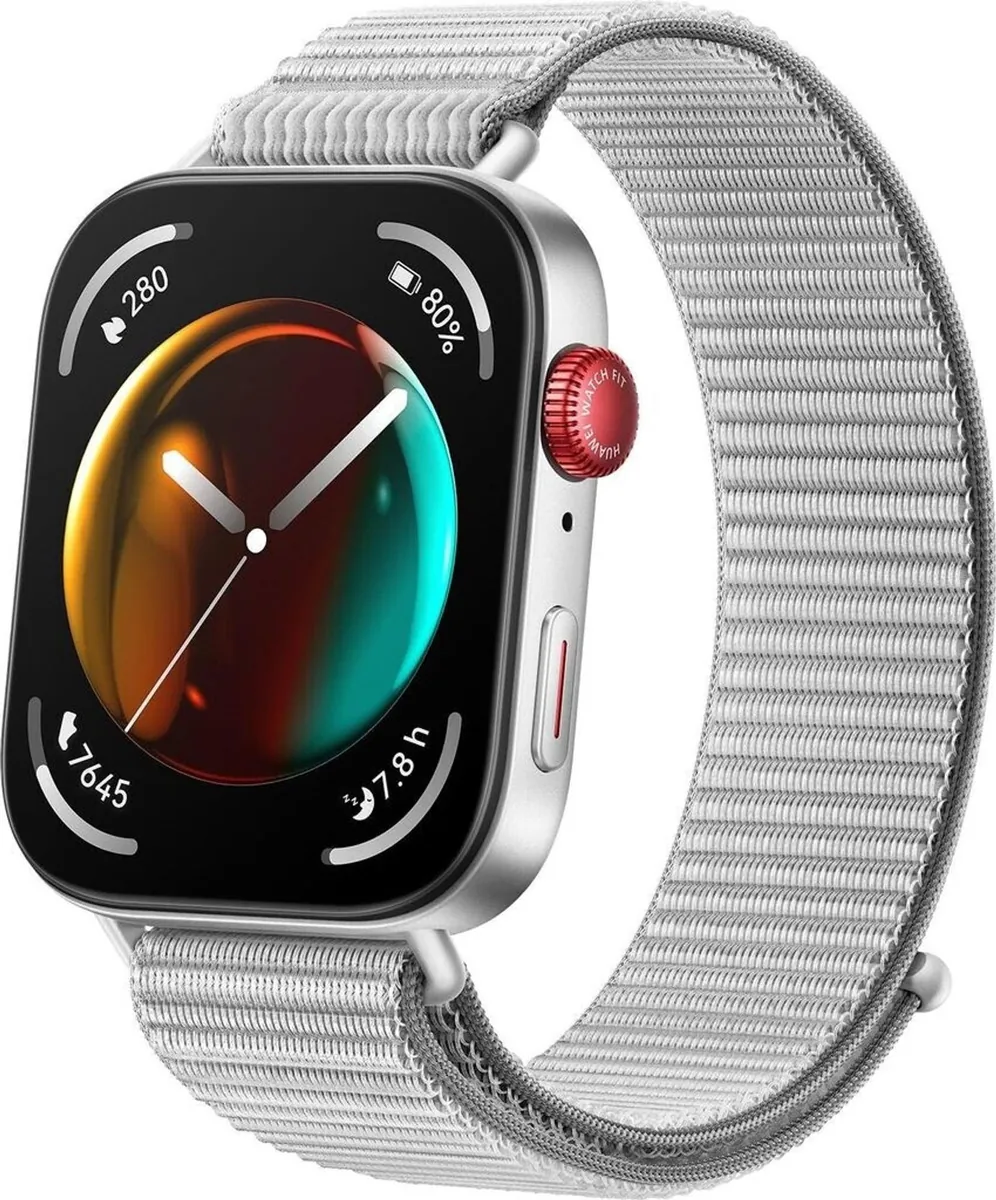 HUAWEI Watch Fit 3 Grey NFC Nylon Armband 1,82 Zoll AMOLED-Display Smartwatch