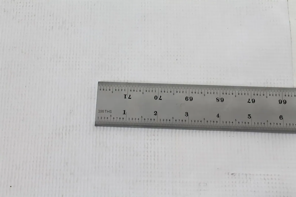 Starrett Maßstab Messlineal Werkzeug CH416R 72 Zoll schwerer Federstahl langlebig präzise