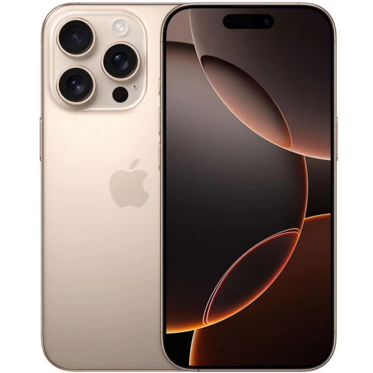 iPhone 16 Pro, 128GB, titan wüstensand, ID 6907659, Zustand sehr gut, Akku neu
