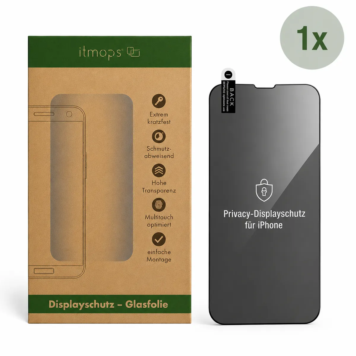 Privacy-Schutzglas (Upselling)