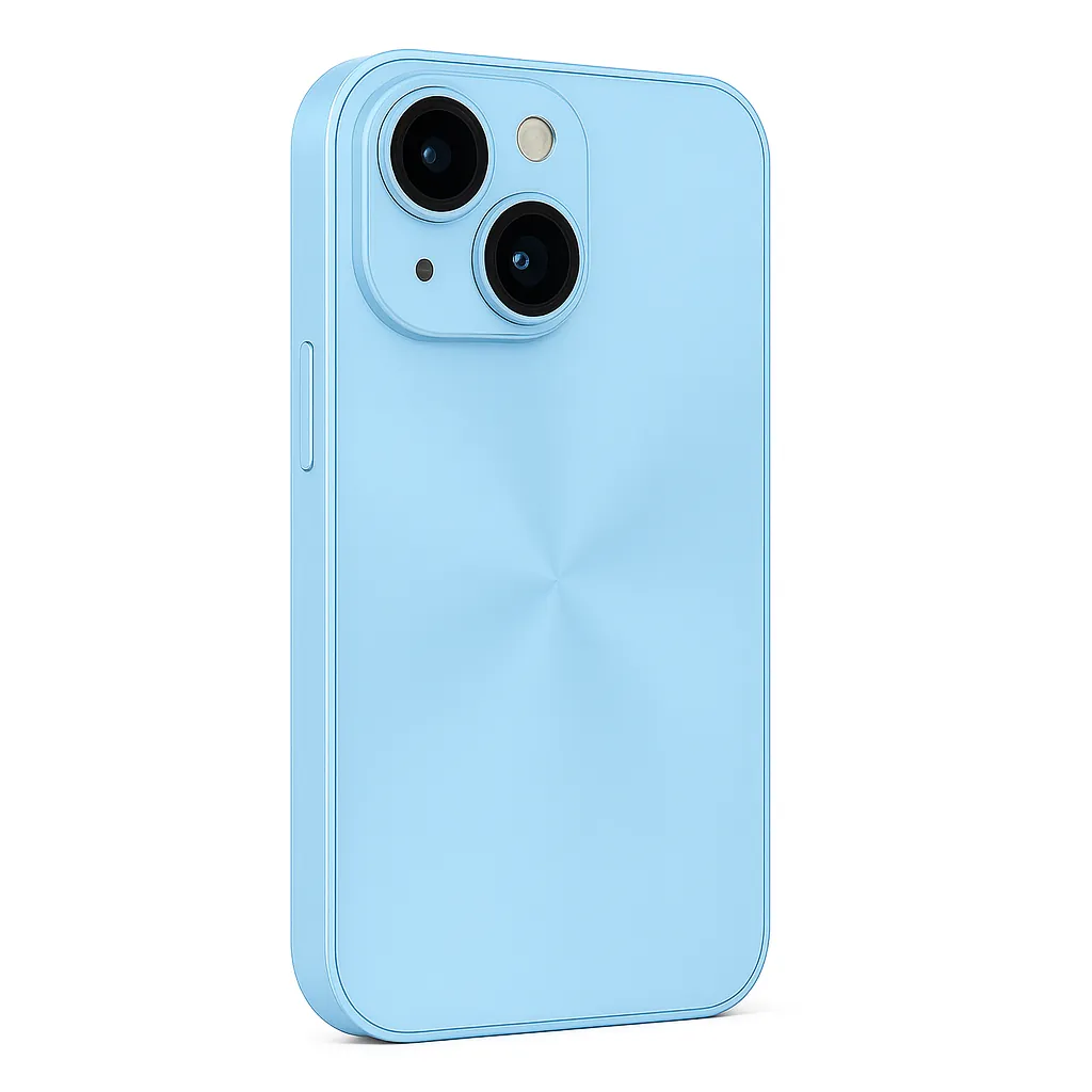 Schutzhülle Metallic-Look skyblue