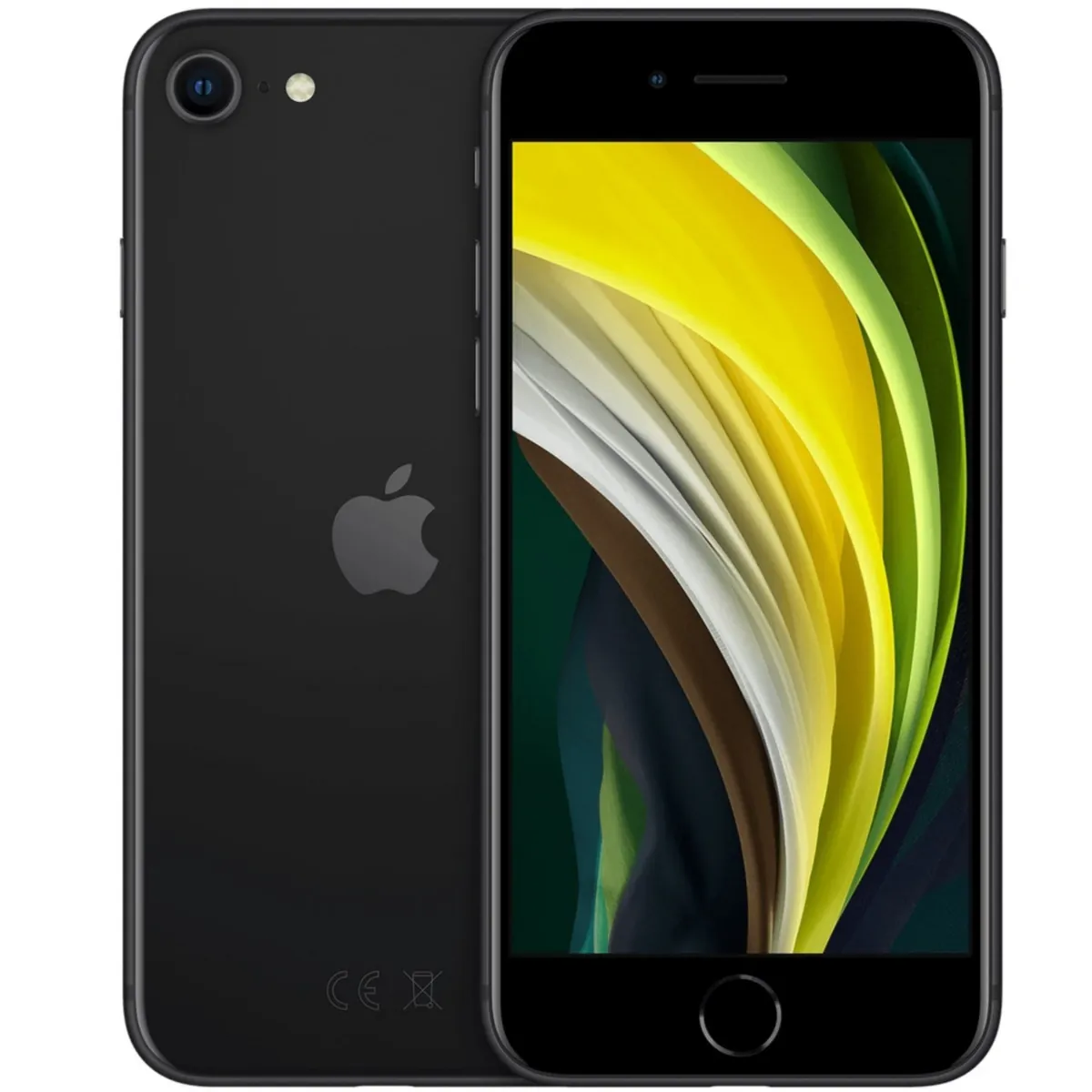 iPhone SE 2020 (2. Gen.), 128GB, schwarz, ID 1718105, Zustand sehr gut, Akku 93%