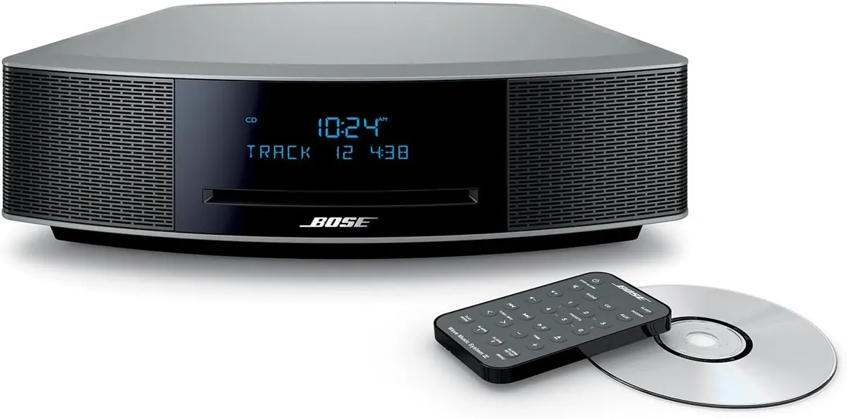 Bose Wave Music System IV CD/ MP3 DAB Radio Wecker AUX Fernbedienung Silber