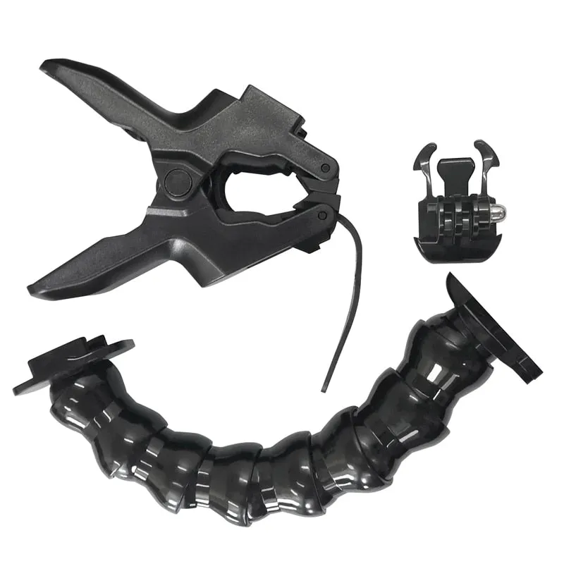 Jaws Flex Clamp Mount With Flexible Adjustable Gooseneck For Gopro Hero 8 7 Action Camera Accessory