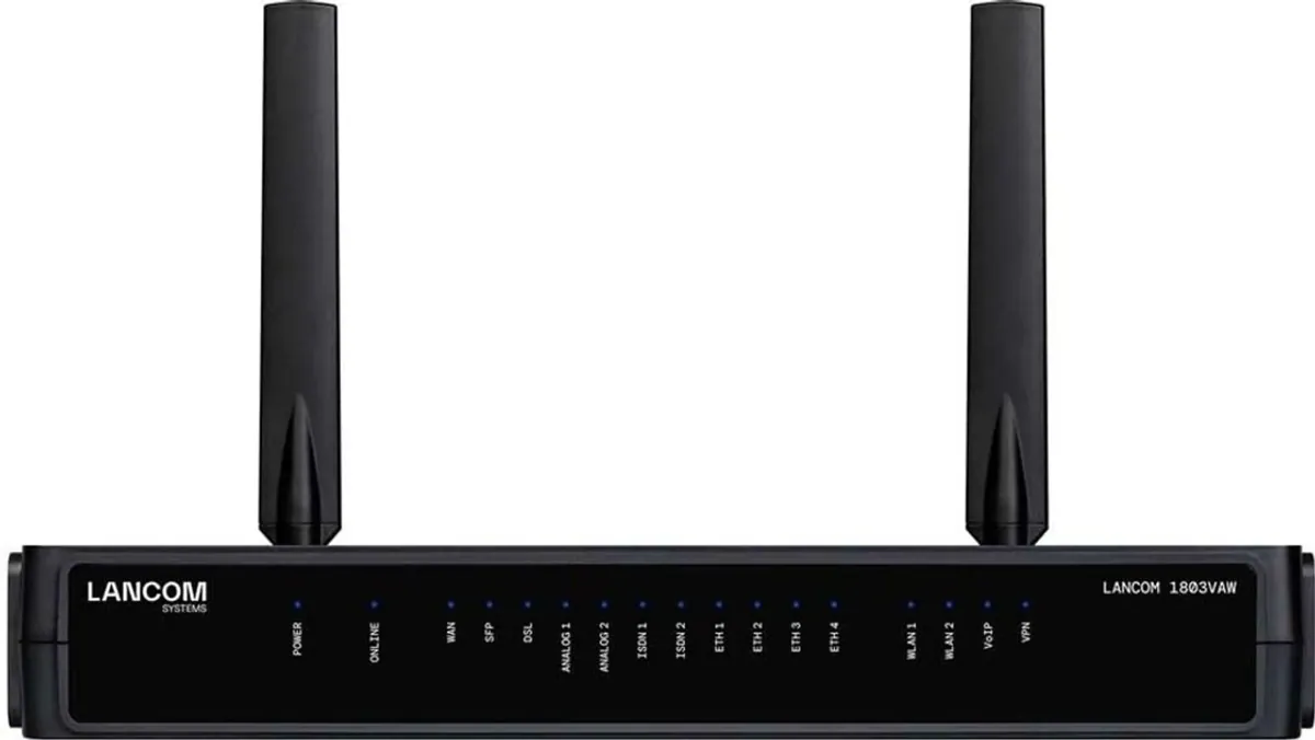 Lancom Systems 1803VAW SD-WAN VoIP Gateway mit VDSL2/ADSL2+-Mod Wi-Fi 6
