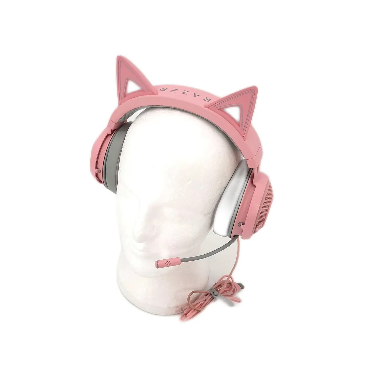 Razer Gaming Headset Audioausrüstung Kraken Kitty Edition USB Beleuchtung Katzenohren