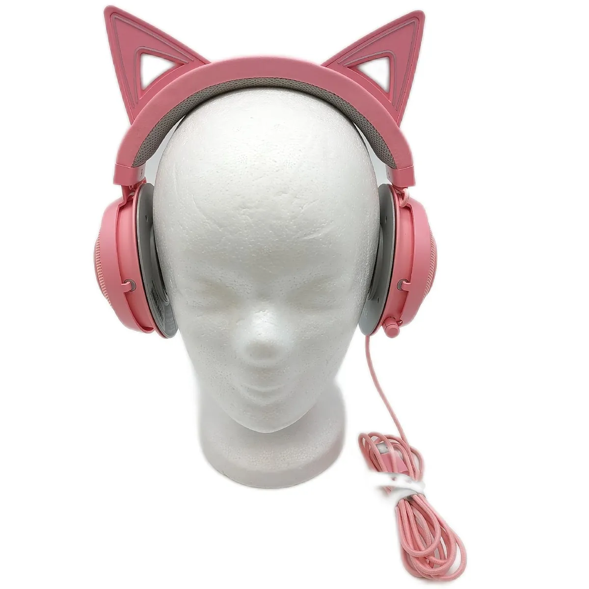 Razer Gaming Headset Kraken Katzenohr USB Chroma Design gebraucht Ohrpolster fehlen