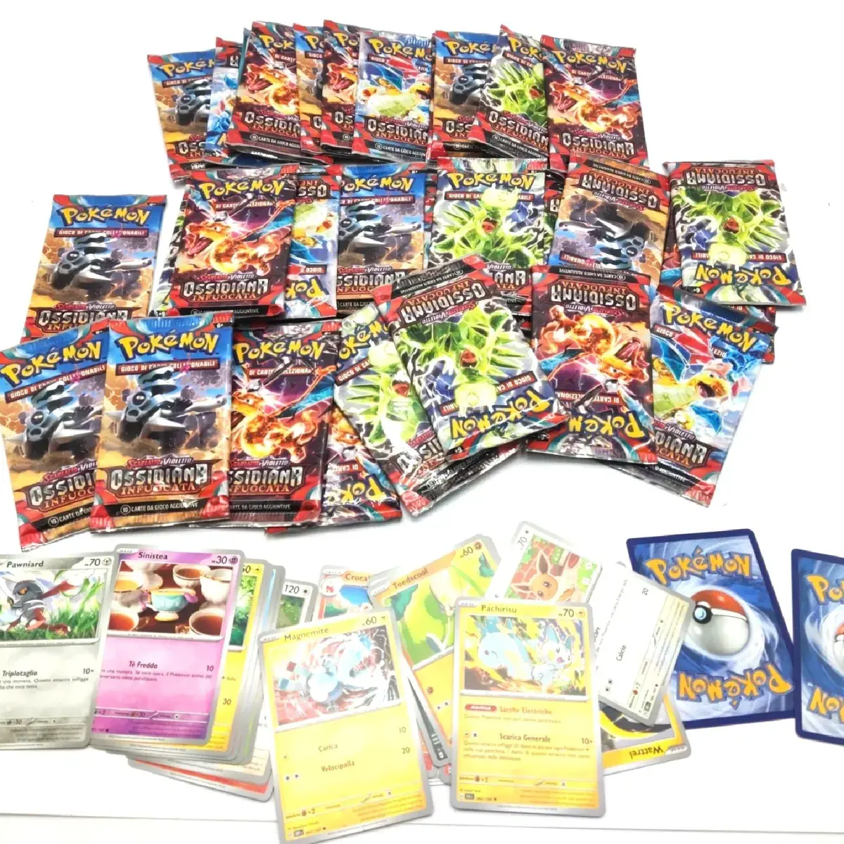Pokemon 18661340 Scharlachrot Violett Obsidian Italienisch Geöffnet Karten