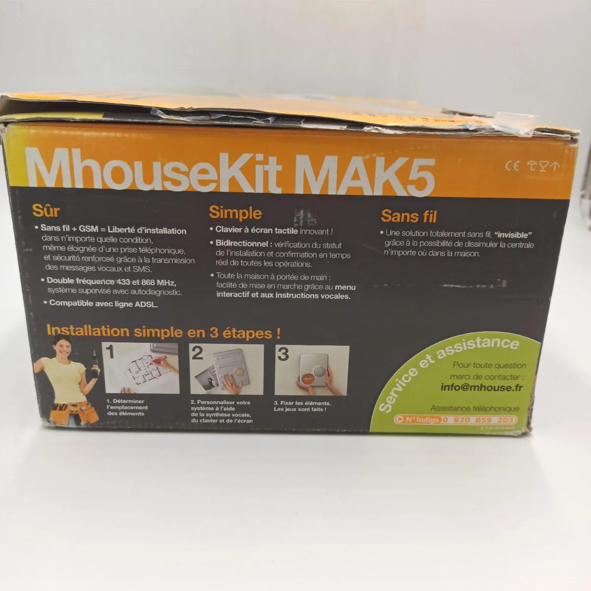 Nice Alarmsystem Sicherheitstechnik MHOUSE MAK5 Kit Alarmanlage für Haus Schutzsystem
