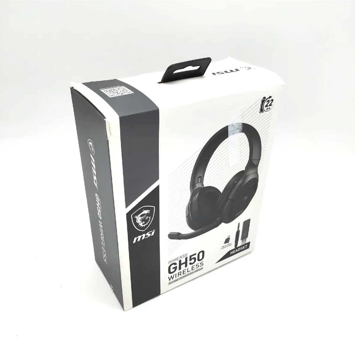 MSI Immerse GH50 Wireless Gaming Headset Abnehmbares Mikrofon Unvollständig Lieferumfang