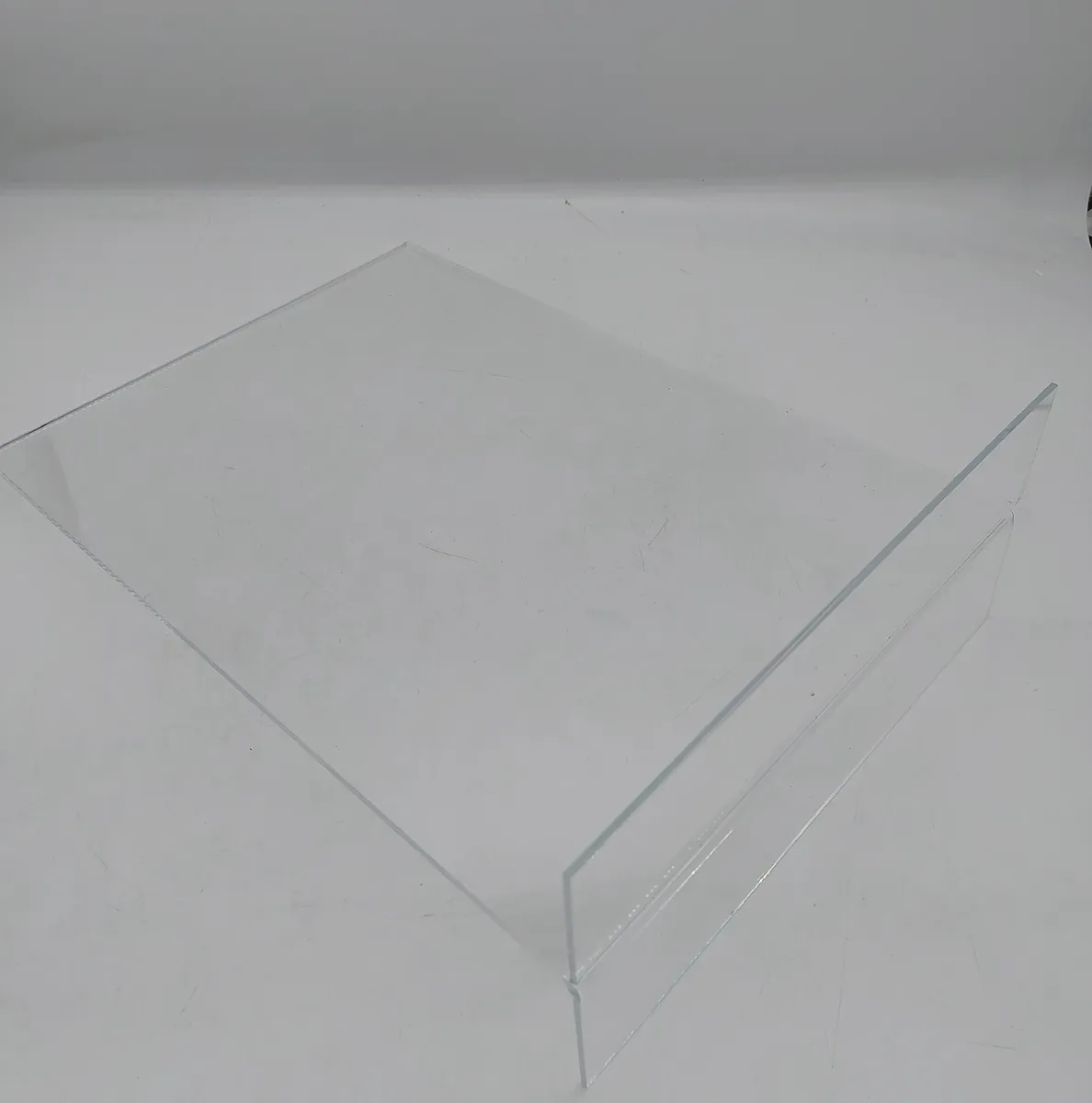 PLEXIGLAS Werbeaufsteller Tischaufsteller Hochformat DIN A3 Displayschutz elegant langleb
