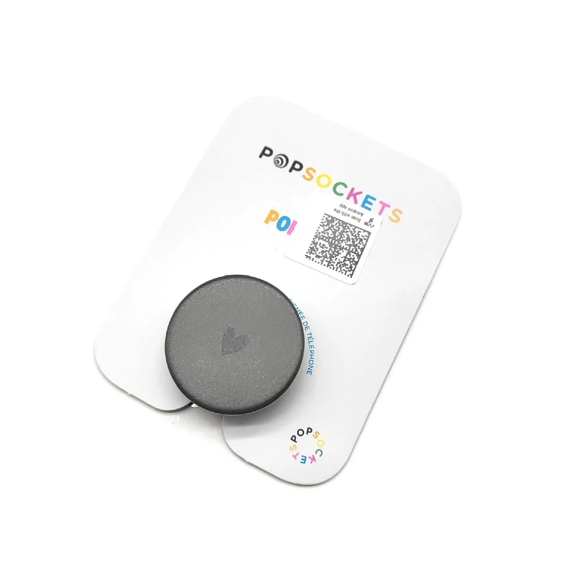 PopSockets Klebender PopGrip Smartphone Zubehör Schwarz Dunkelgrün Minimalistisch Herz Design
