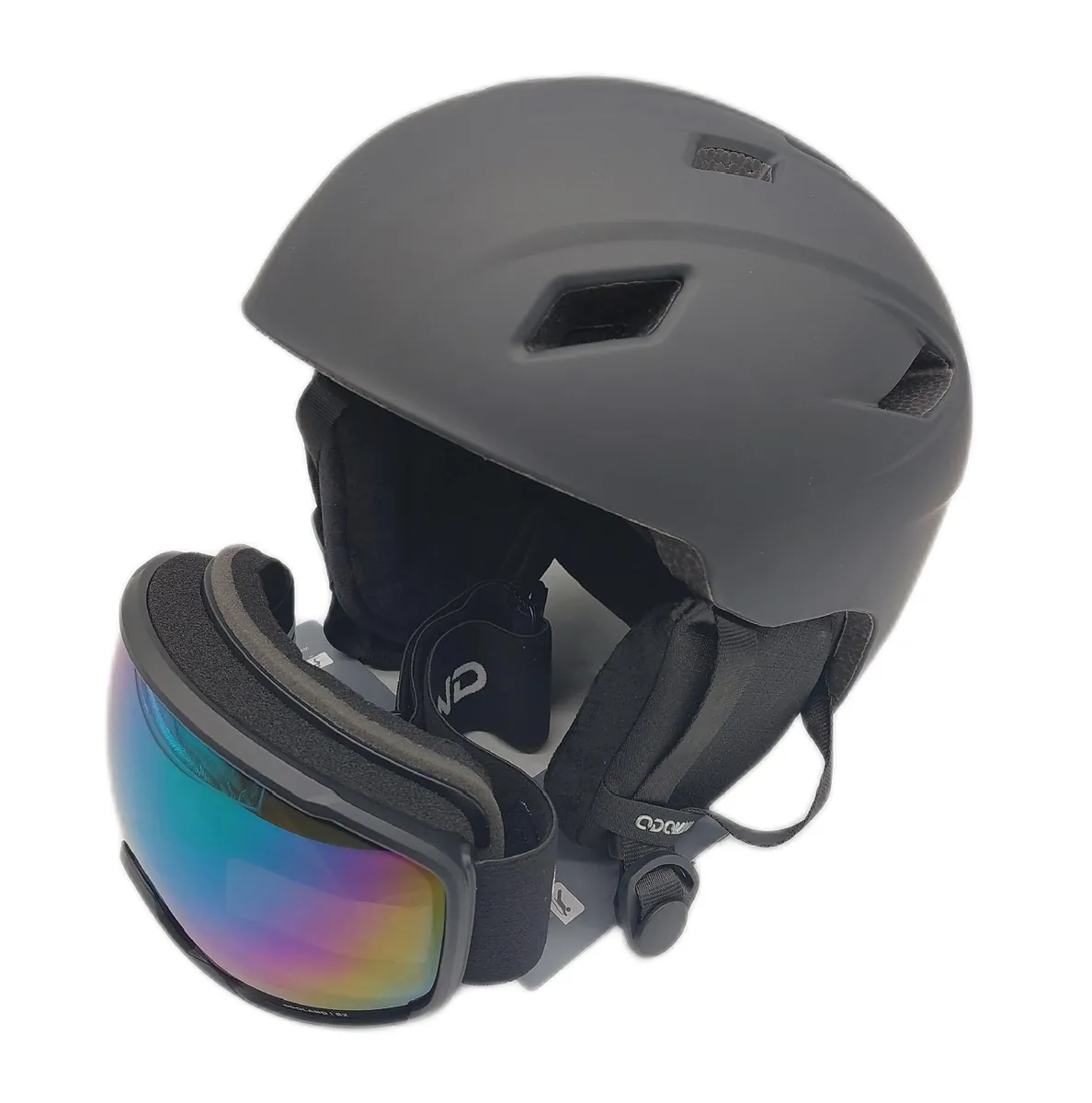 Odoland Skihelm Set Snowboardausrüstung Wintersport Sicherheitsschutz Komfort und Schutz beim Wintersport