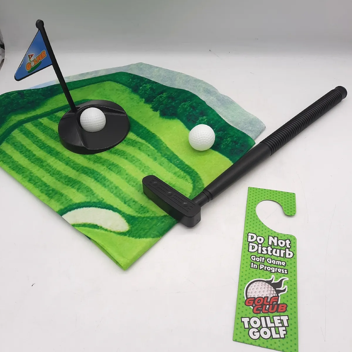 Wvu Minigolfspiel Sport Freizeit Minigolfset Toilette Geschenk Set für Golf Fans Spaß