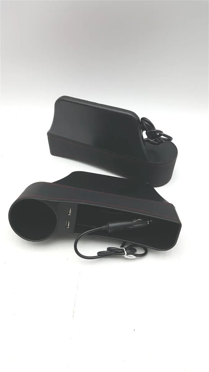 PU Leder Aufbewahrungsbox Auto Innenraumzubehör Multifunktional Organizer mit Kartenhalter und