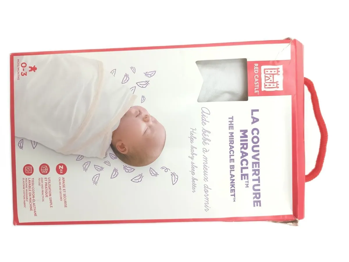 Beaba Babydecke Textilien Puck Geborgenheit 100 Prozent Baumwolljersey Weiss