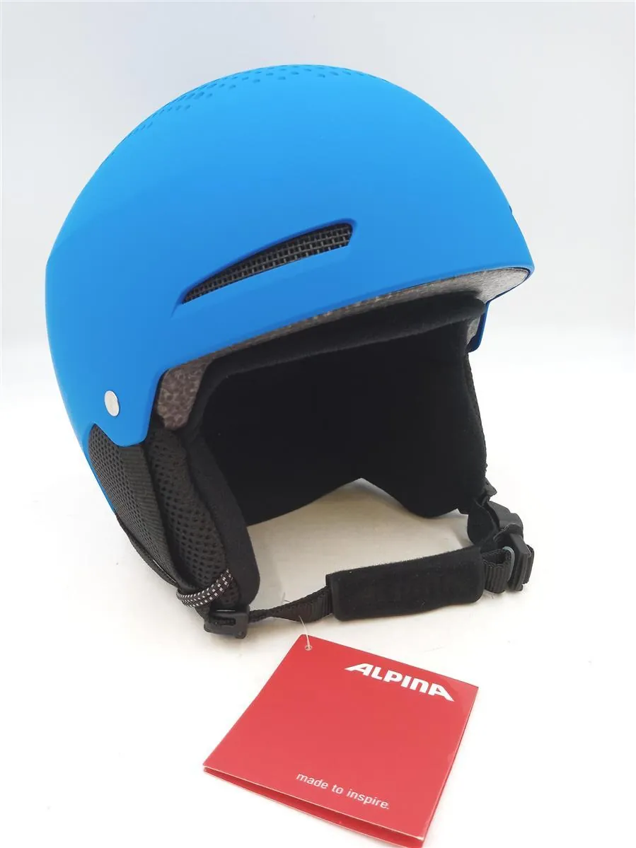 Alpina Skihelm Kinder Skihelme Zupo blau matt Sicherheit Komfort Sporthelm Wintersport