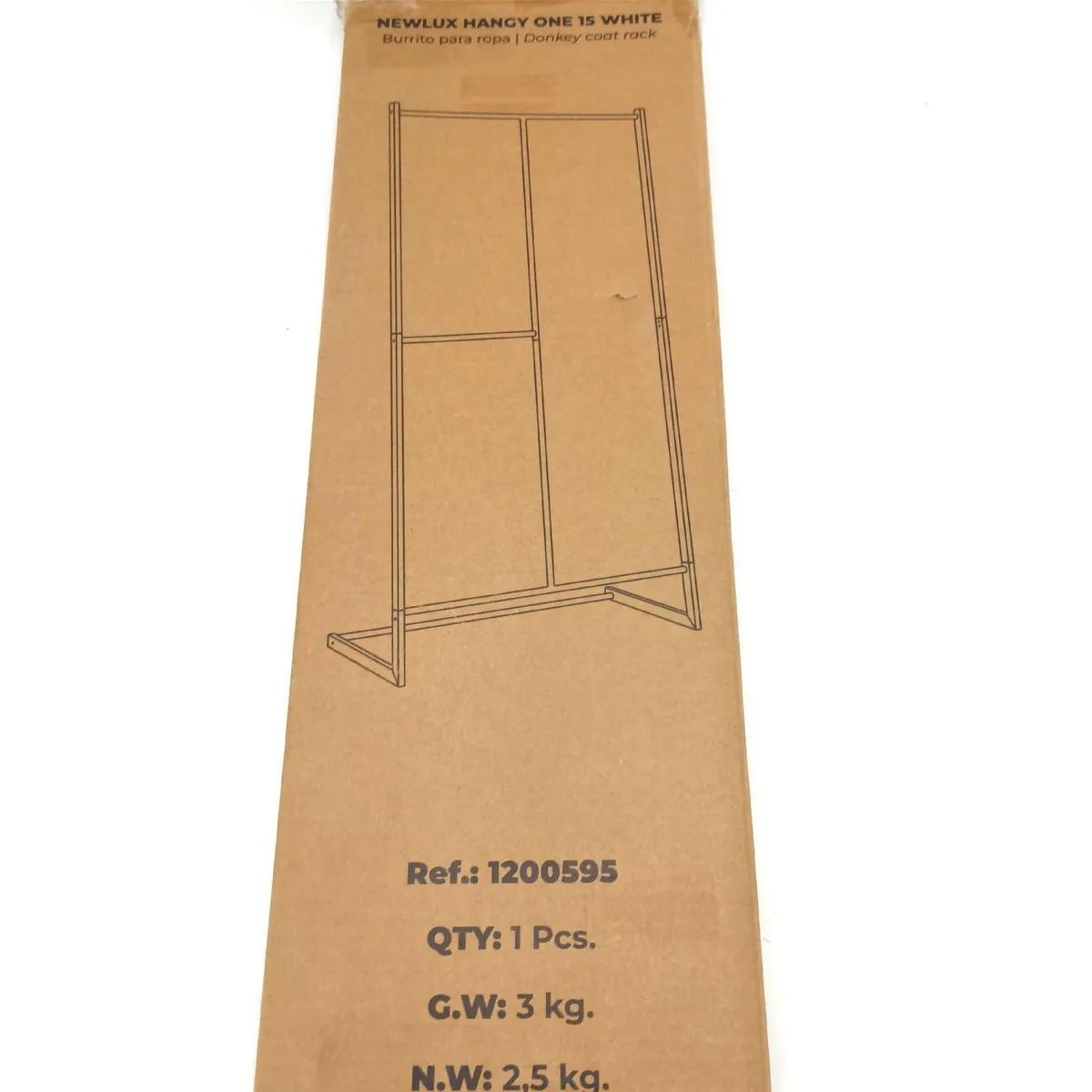 Newlux Kleiderständer Garderobe Hangy One 15 Stabilität einfache Montage weiß bis