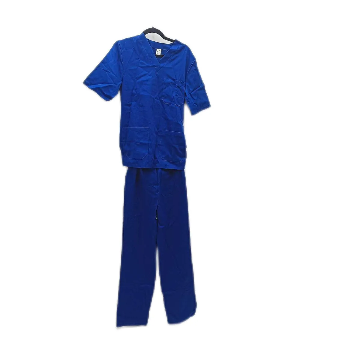 AIESI medizinische Uniform Set Hose und Top Arbeitskleidung Größe XS Blau klassische Passform