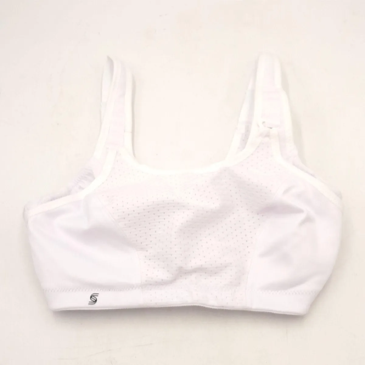 Weiss Sport BH Damenbekleidung 75C variablem Halt große Größen Plusgröße feminin