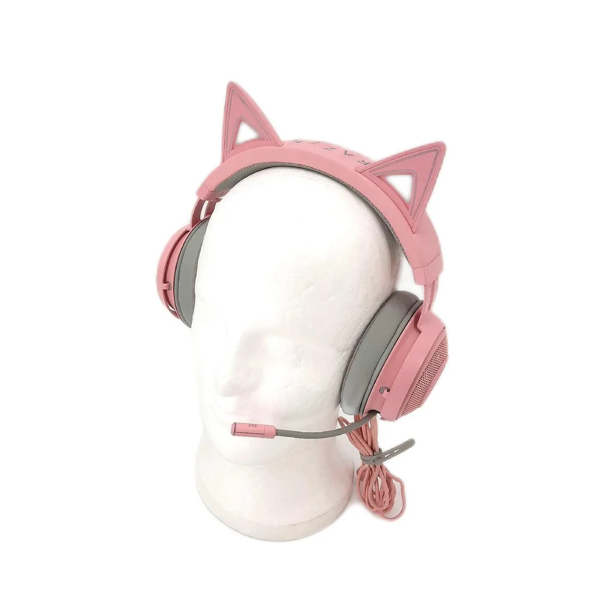 Razer Gaming Headset Kopfhörer Kraken Kitty Edition USB Katze Ohr Chrom Design Gamer