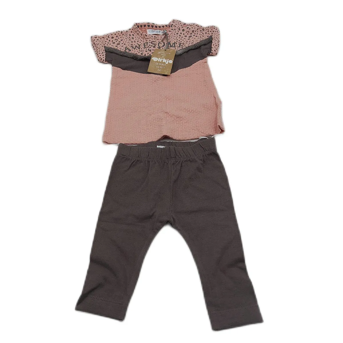 Dirkje Babysuit Babybekleidung Set Soft Cotton Old Pink Größe 68 Babyzeit