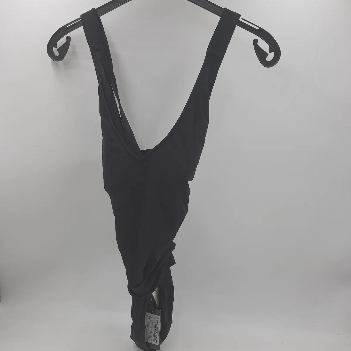 TRENDYOL Damen Bikini Schwimmbekleidung Figurformend Schwarz Einfarbig Bade
