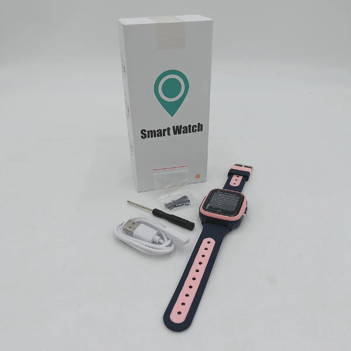 DUTERI Kinder Smartwatch Uhren GPS Modell Pink Mädchen Kommunikation Sicherheit IOS