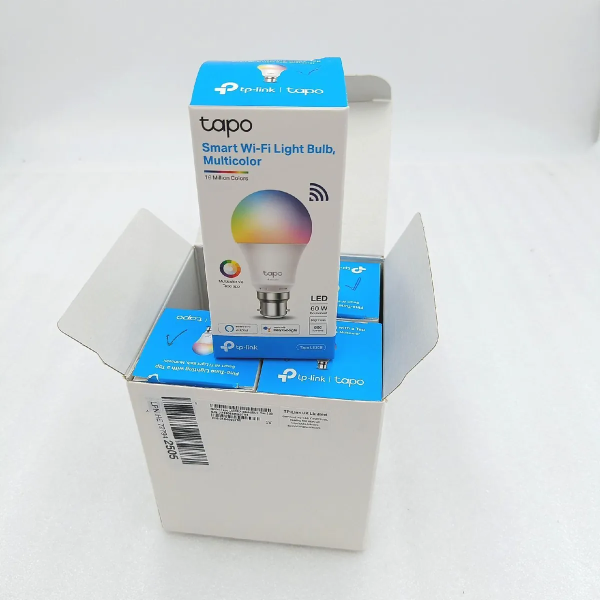 TP Link Smart Lampe Beleuchtung Tapo L530B Sprachsteuerung Farbwechsel 9 Watt