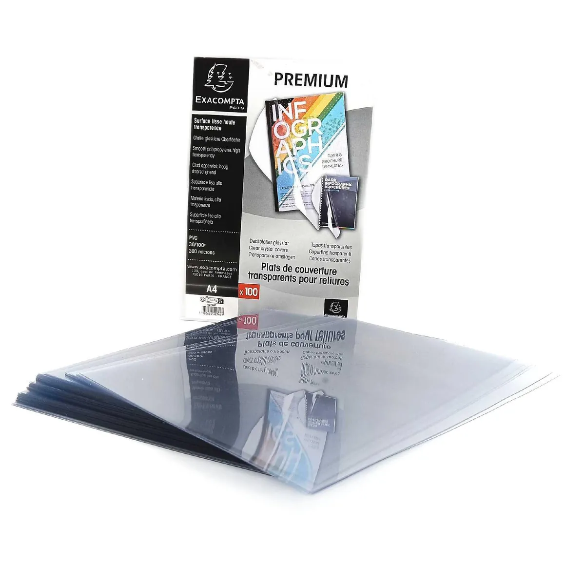 Exacompta Schüsseln Haushalt Kunststoffgläser Packung 100 praktisch transparent kristallklar