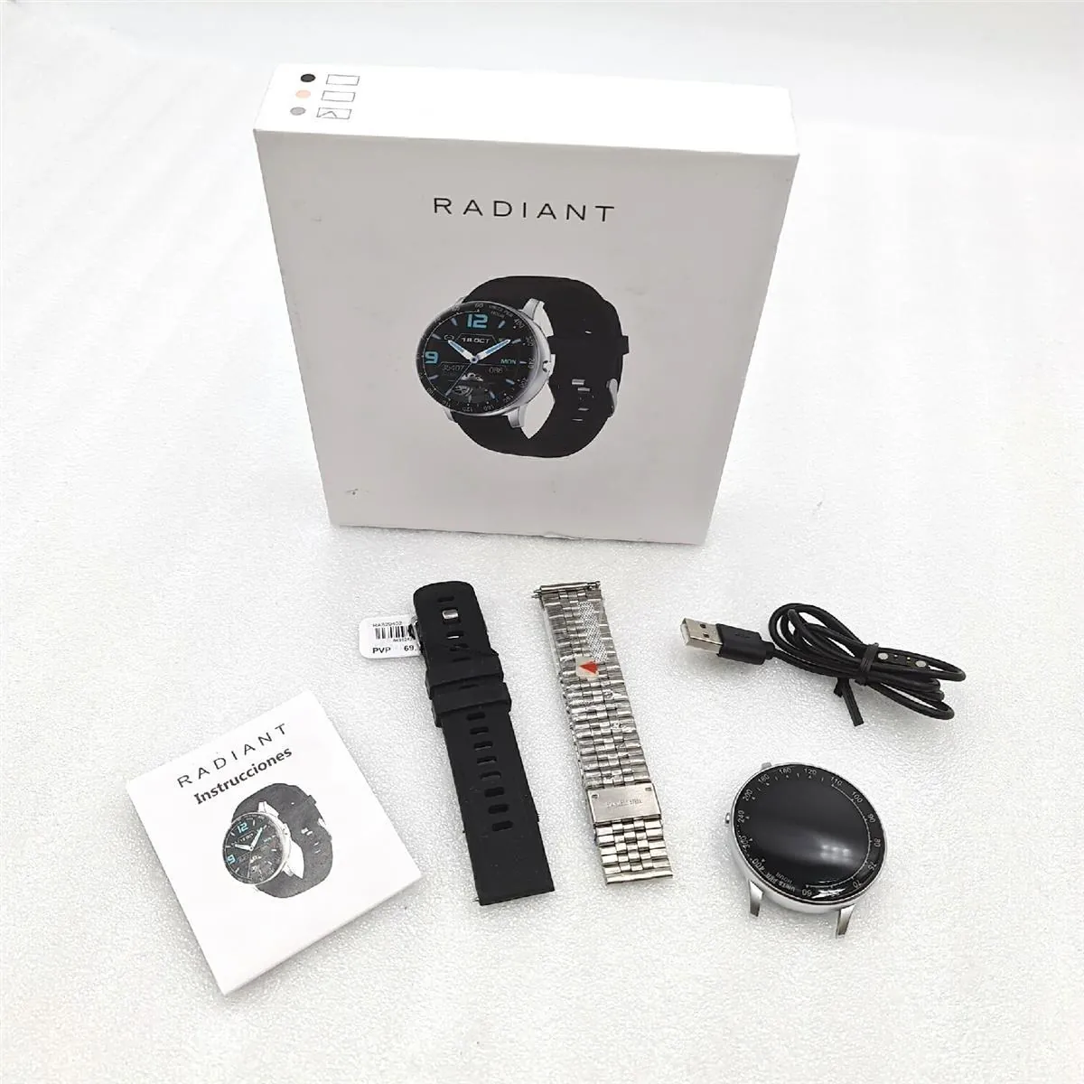 Radiant Smartwatch Herren Mode RAS20402 Schwarz Streifen Eleganz Trend