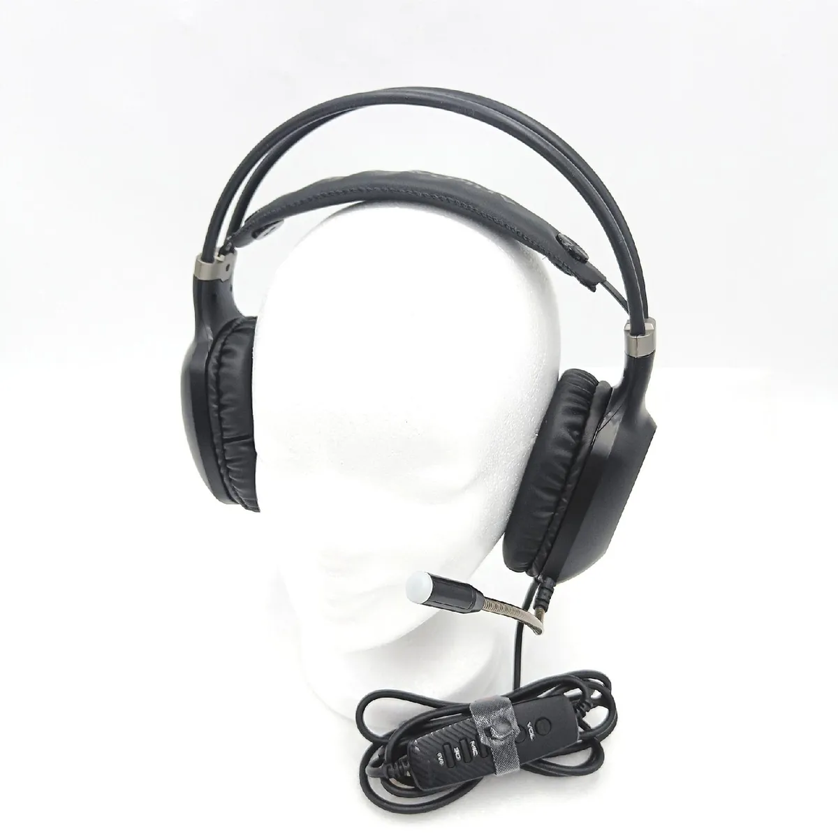 ABKONCORE Gaming Headset Headset Zubehör Modell mit RGB Licht und Geräuschunterdrück