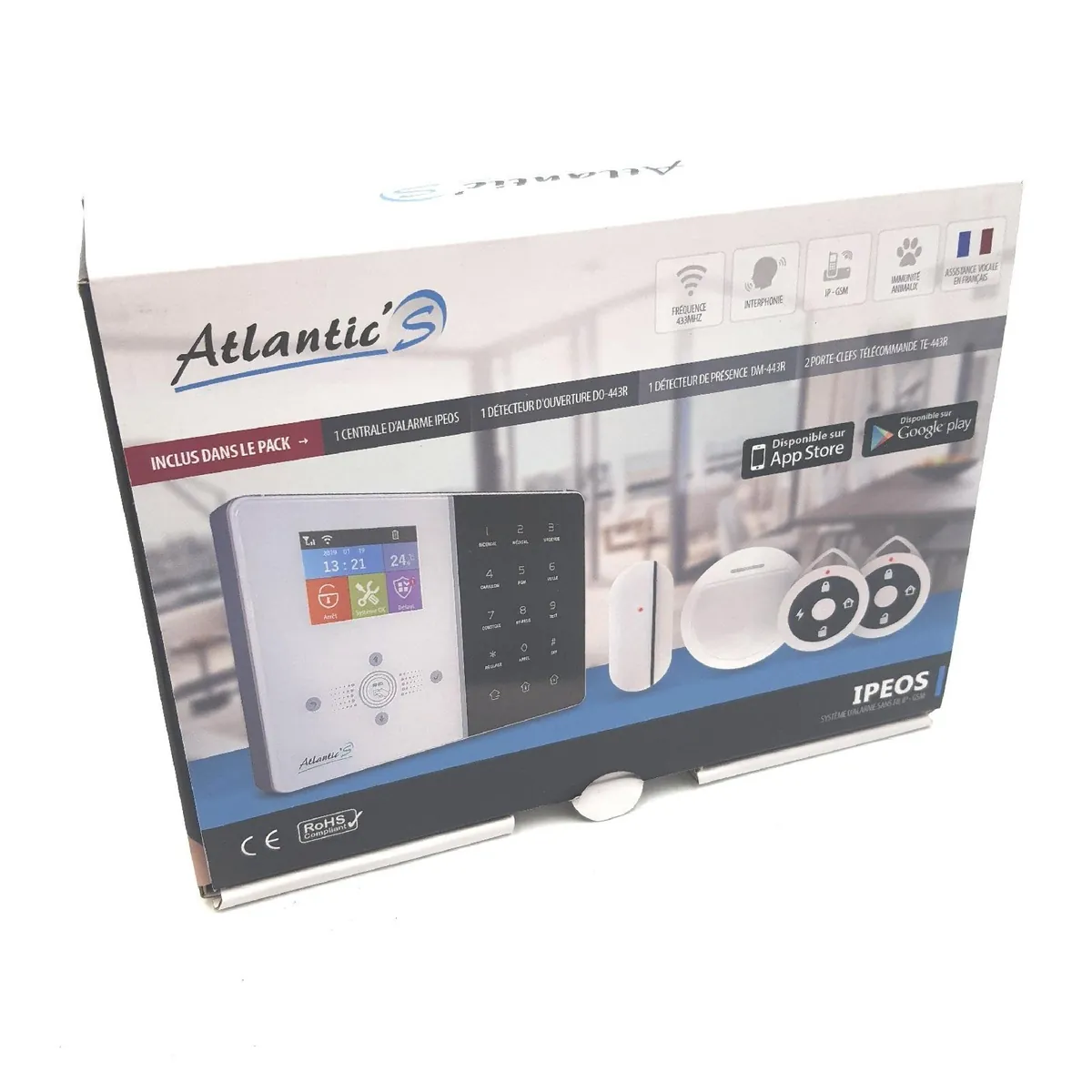 IPEOS Hausalarm Sicherheitstechnik MD 329R Kit Max Alarmanlage für Haus und Gewerbe