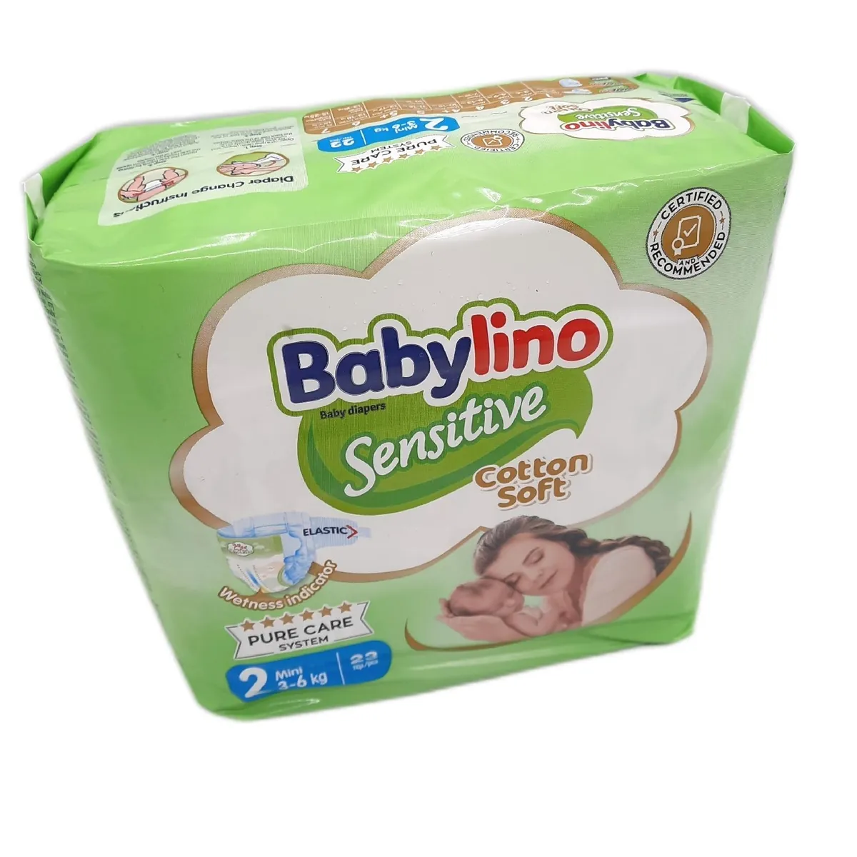 Babylino Windeln Babybedarf sensitive Windeln für geborene Größe 2 Mini 3