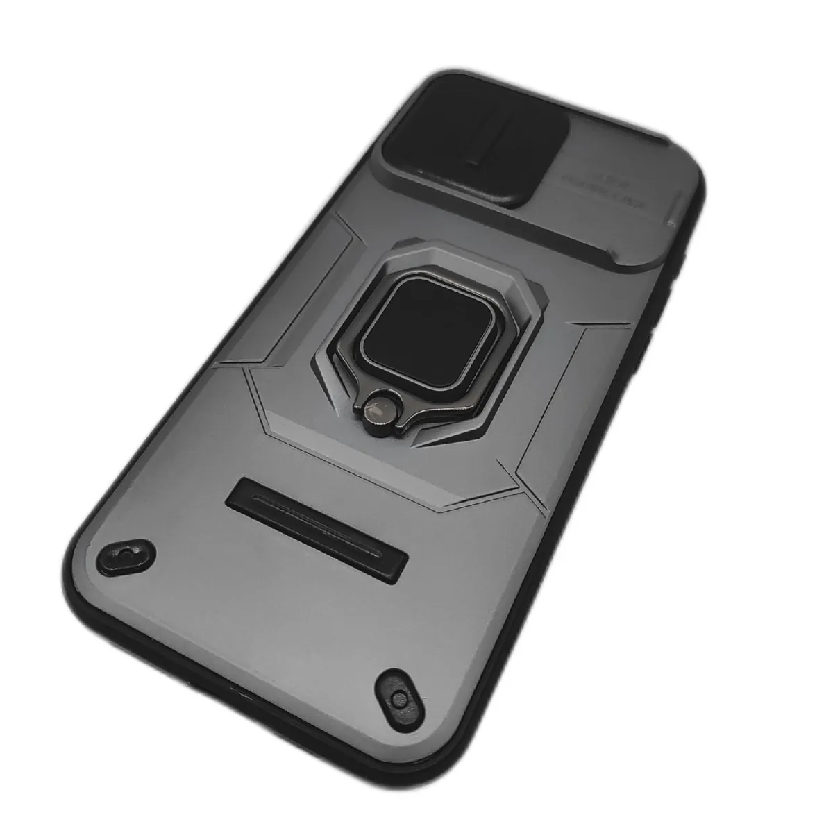 Doeshine Hülle Handy Zubehör iPhone 15 Pro Max Premium Schwarz 360 Grad Ständer Kameraschutz Schutzhülle