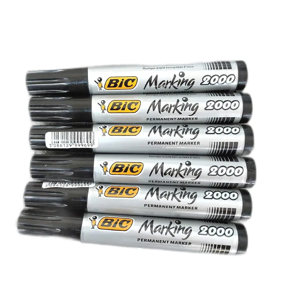 Bic Permanent Marker Schreibgerät Markierung Onyx 1482 Rundspitze Schwarz langlebig robust