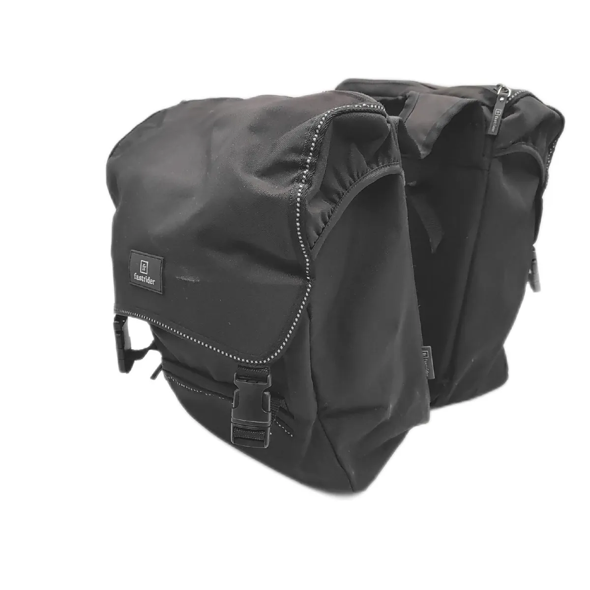 FastRider Fahrradtasche Gepäckträger Doppelte Gepäcktasche Traffic groß Raum