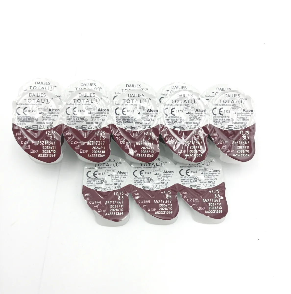 Dailies Total 1 Tageskontaktlinsen 28 Stuck 275 BC 85 mm