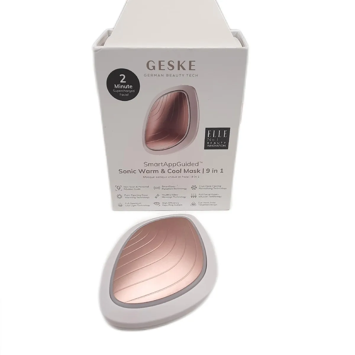 GESKE Gesichtsmaske Beauty Gerät Kosmetik Zubehör Smart App Guided Sonic Warm Cool Technologie Pflege