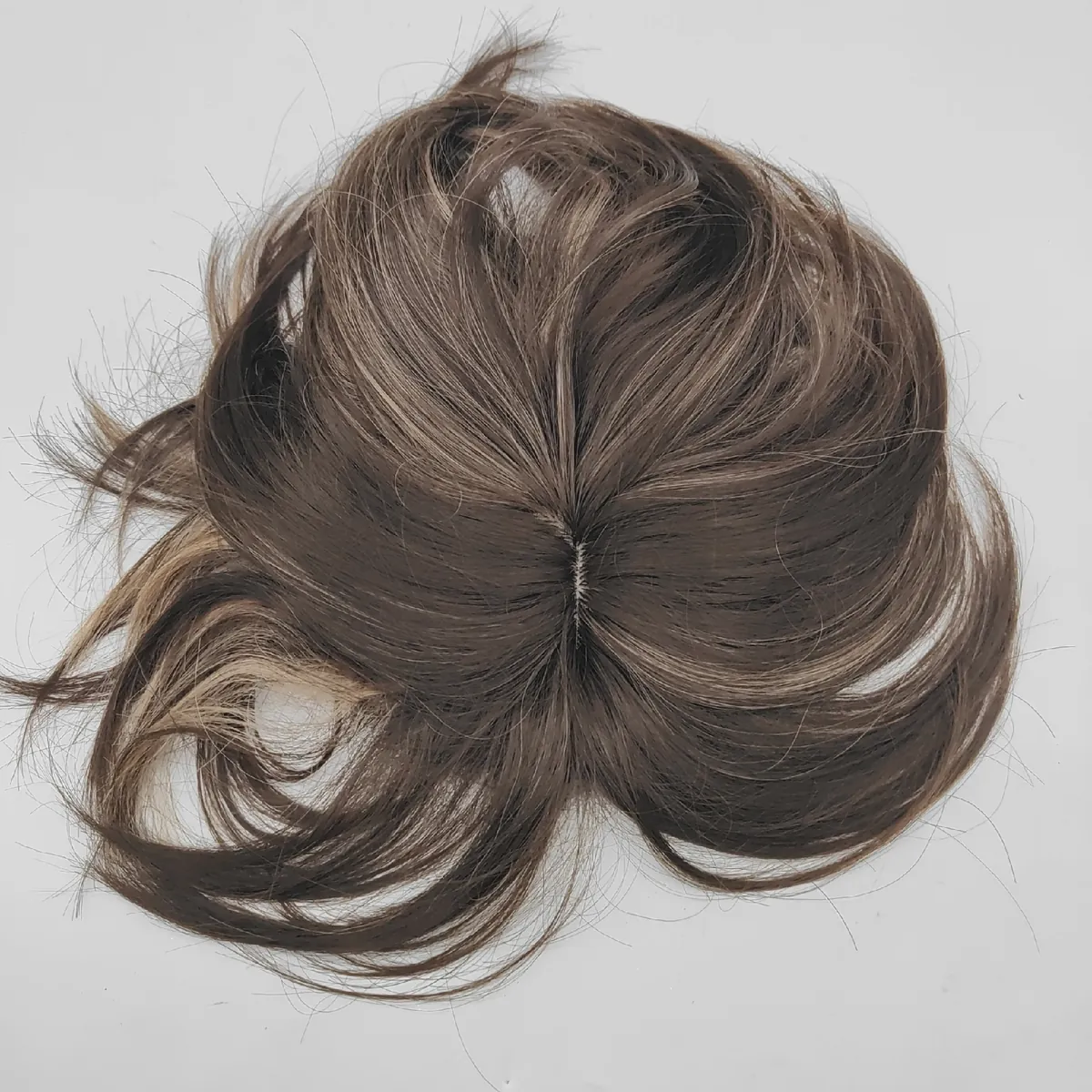 BUYOGET Haarteil Haarverlängerung Haarmode Dunkelblondes gemischtes Haar Haar