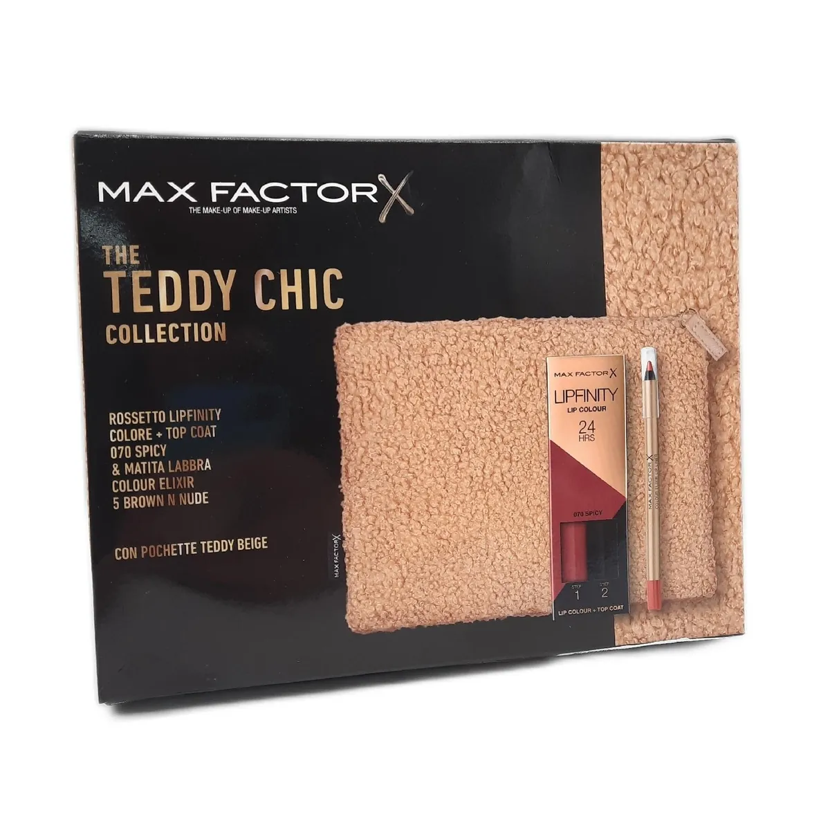 Max Factor Clutch Damenmode Geschenkbox Teddy Chic weich elegant Geschenkidee