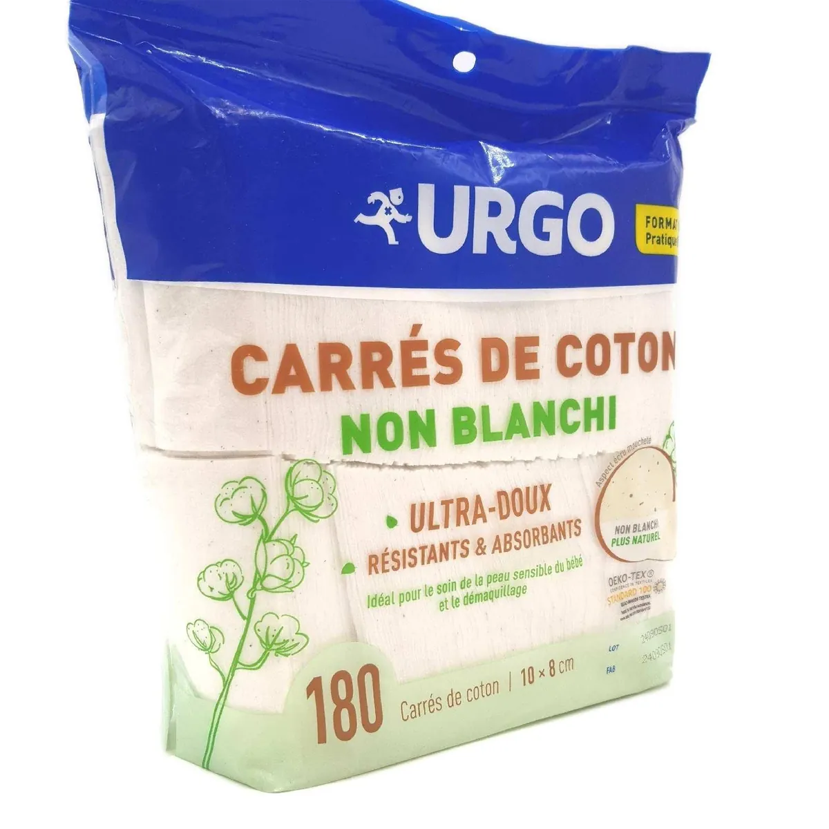 Urgo Wattepads Kosmetik Baumwolle Pflege Zubehör Ultraweiche Absorbierend OEKO TEX